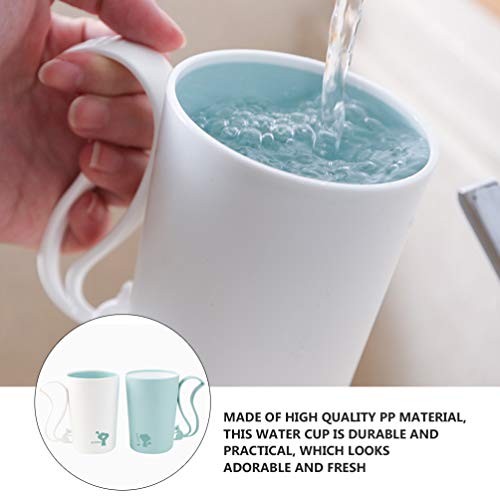 NICEXMAS 2 Pcs Suporte de Escova de Dentes Esquilo Copo Pp Plastictooth Copo de Escovagem Com AlÃ§a