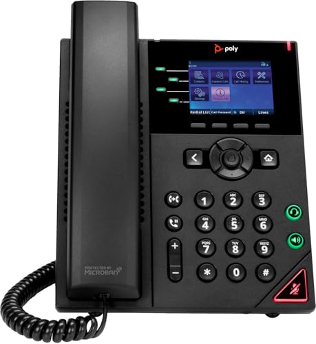 Teléfono IP de escritorio Polycom VVX 250 de 4 líneas miniatura 1