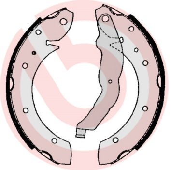 Brembo S 06 506 - Ganascia Freno - Posteriore - 2