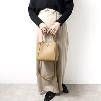 トリーバーチ マックグロー スモール バゲットバッグ シルバーメープル 2way TORY BURCH トリーバーチ マックグロー スモール バケットバッグ