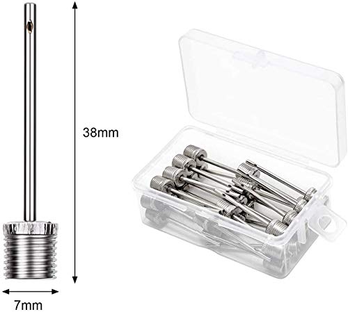 Ball Pump Needle Pack Of 30, Air Inflation Needle For Football Basketball Soccer Volleyball Rugby Balls And Other Ball Sports, Us Standard Replacement Needles With Storage Box #TOP5