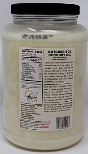 Butcher Boy Coconut Oil, 102 oz