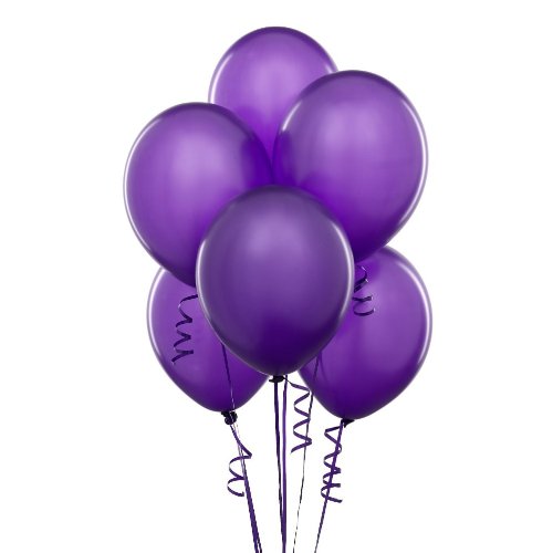 Image of WoW Party Studio Unicorn Theme Birthday Party Latex Purple Balloons for Decoration - 30Pcs