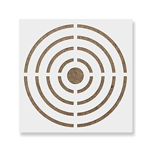 Bullseye Target Stencil - Gun Targets, Paper Bullseyes