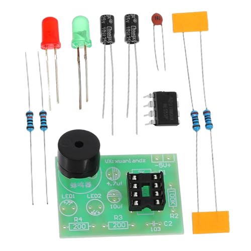 NAMOARLY 3pcs DIY Electronic Kit 555 Timer Circuit Soldering Practice Tools for Electronics Training