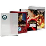 MALKO 100 Pack Steelbook Protector Case. Compatible with: 4K UHD | Blu-Ray | Arrow Video w/Slipcover | Criterion Blu Ray Case | PS3 PS4 PS5 Games & Steelbooks