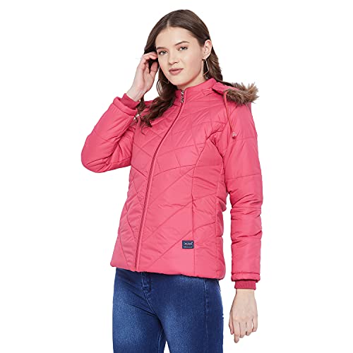 Image of VERO AMORE Women's Black winter wear full sleeve solid parka Jacket-2175A
