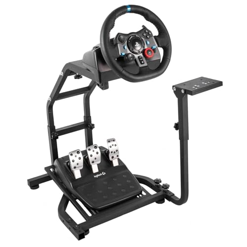 Soporte ajustable para volante para simuladores de carreras, compatible con la mayoría de ruedas de carreras, mejora la experiencia de juego