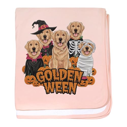 CafePress Golden Ween: A Halloween Celebration for Golden Re Baby Blanket, Super Soft Newborn Swaddle