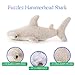 The Petting Zoo Hammerhead Shark Stuffed Animal Plushie, Gifts for Kids, Fuzzlez Sealife Animals, Gray Shark Plush Toy 17 Inches