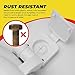 White Plastic Toilet Seat Hinge Replacement with Bolts Screw and Nuts