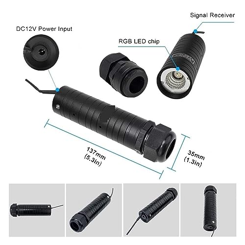 Luz de fibra óptica con control musical táctil RF para techo estrellado 3