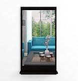 Dime Store Wall Mirror with Shelf for Living Room Bedroom Dressing Mirror for Wall Decor (Classic, Black)