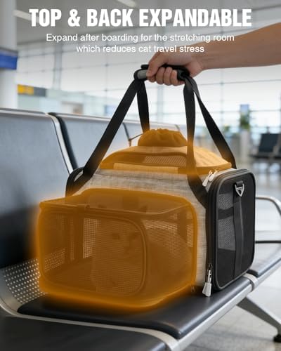 PETUX Top and Side Expandable Pet Carrier for Small — alternate color or size variant on Amazon
