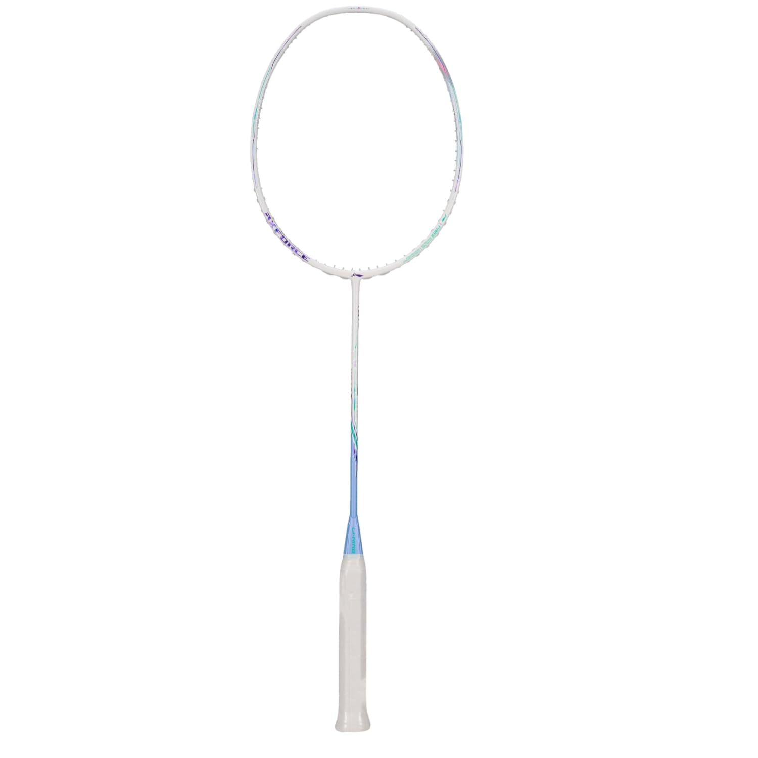 Buy Li-Ning Axforce 80 Badminton Racquet, White, Light Purple