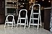Rubbermaid 1-Step Steel Ladder, Folding Step Stool with Hand Grip and Traction Molded Steps, White, Tested to ANSI US Safety Standards, No Assembly Required