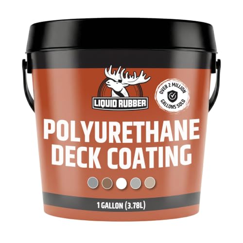 Image of Liquid Rubber Polyurethane Deck Coating - Textured, Misty Grey, 1 Gallon