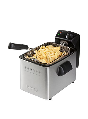 DOMO DO465FR Fritteuse – Elektrische Fritteuse mit Sichtfenster – 3000 W – 4 L - Edelstahl – Bild 5