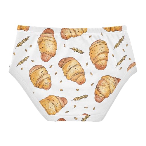 Wusikd Sausage Rolls Girls' Underwear Cotton White Girls Briefs Soft Toddler Underwear 2T2