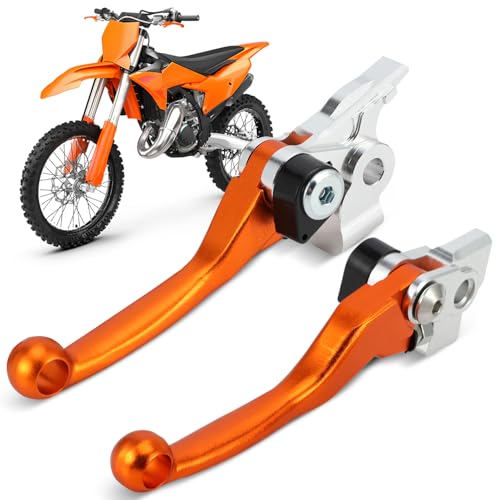 Kit frein embrayage pliable CNC orange anti-casse pour moto EXC SX 125 à 500cc