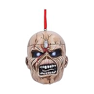 Officially Licensed Iron Maiden Merchandise: Show your allegiance to the Monsters of Rock with this electrifying and officially licensed Iron Maiden Hanging Ornament exclusive to Nemesis Now Eddie Hanging Ornament: Featuring the band's mascot Eddie t...
