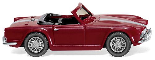 Preisvergleich Produktbild Wiking H0 Triumph TR4 purpurrot