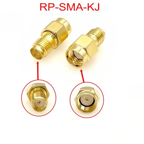 JZK 5x RP-SMA Male to SMA Female Coaxial Adapter Connector Converter for Antenna signal amplifiers, RF coaxial cables, Router - Image 2