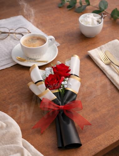 Image of Divyakosh Artificial Flowers for Home Decoration, Flora for Decor | 1 Pcs Artificial Flower Bouquet for Him Her Girlfriend Boyfriend Wife Husband | Romantic Decor for Anniversary, Wedding, Birthday |