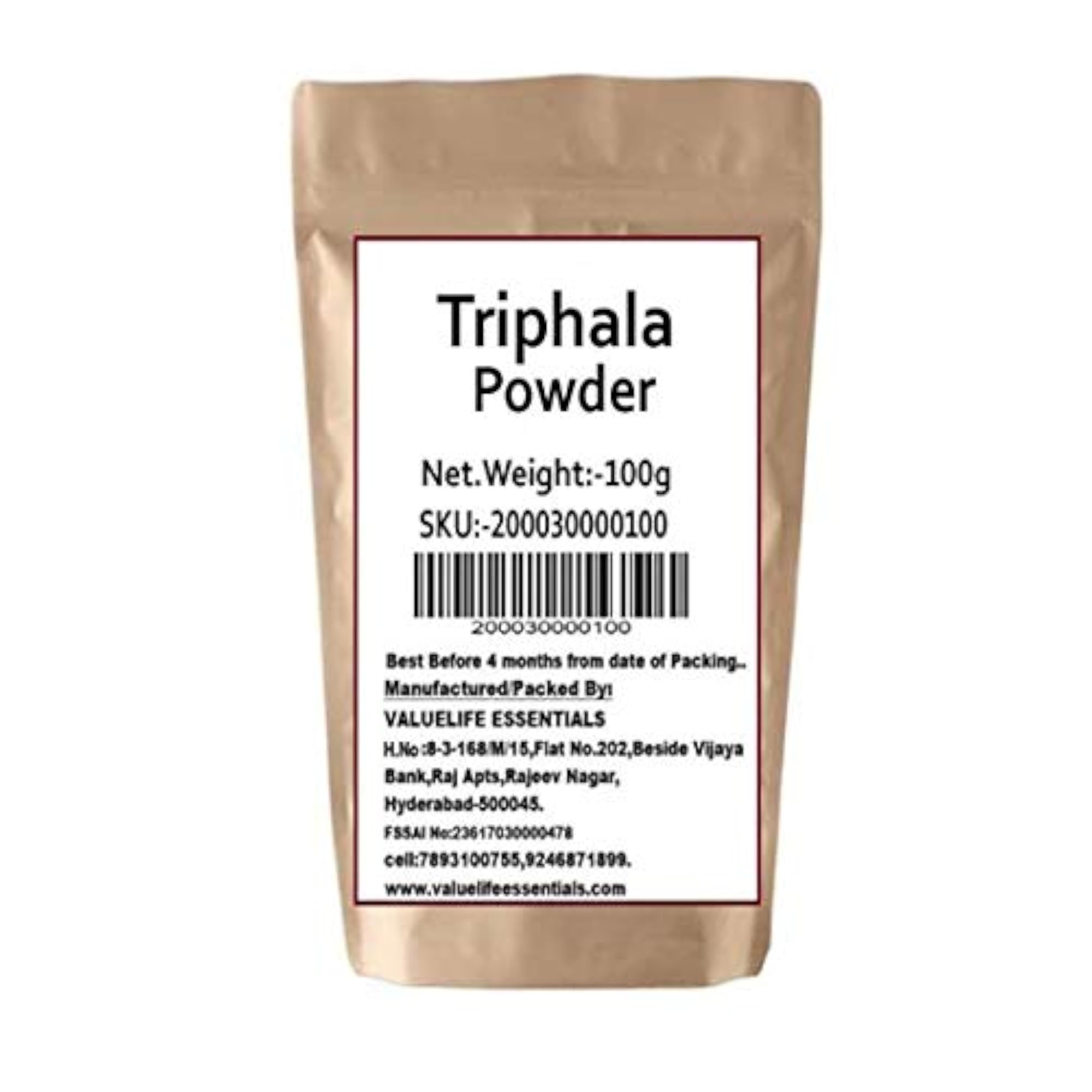 Value Life Triphala Churna, 100 gm