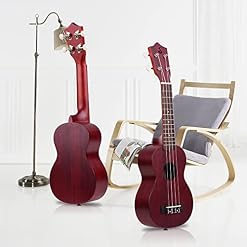 SHUIYUE 21 Pouces Acoustique Soprano ukulélé ukulélé Uke Merbau contreplaqué Corps en Bois d'ingénierie Pont de Touche… – Image 5