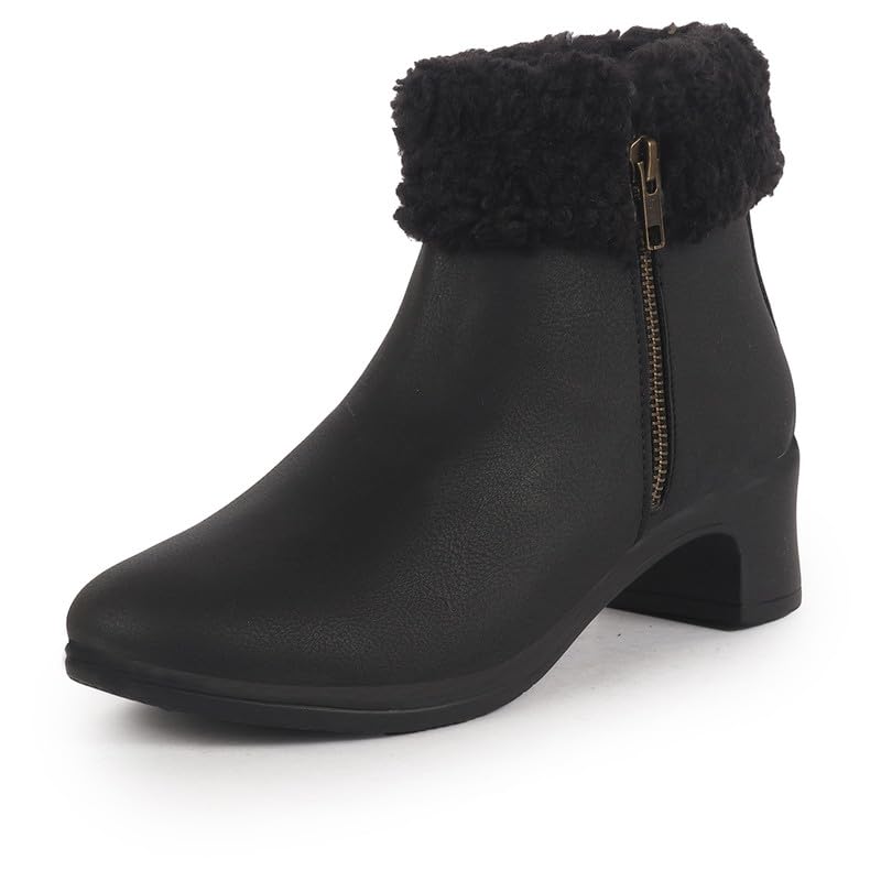 fausto Women Flared Heel Boots-picture-46