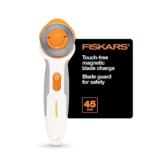 Fiskars Easy Change Stick Rotary Cutter (45 mm) White by Fiskars - Image 3