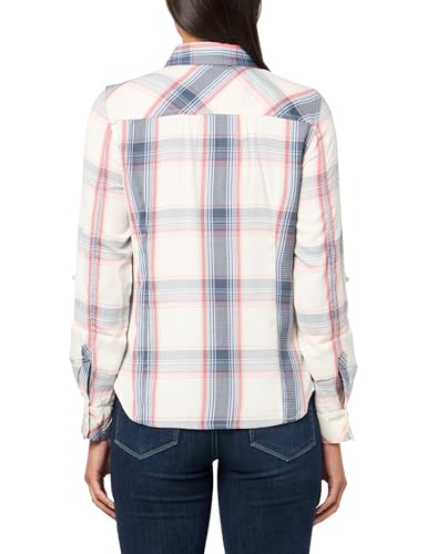 Image of Nautica Women's Button Front Long Sleeve Roll Tab Shirt