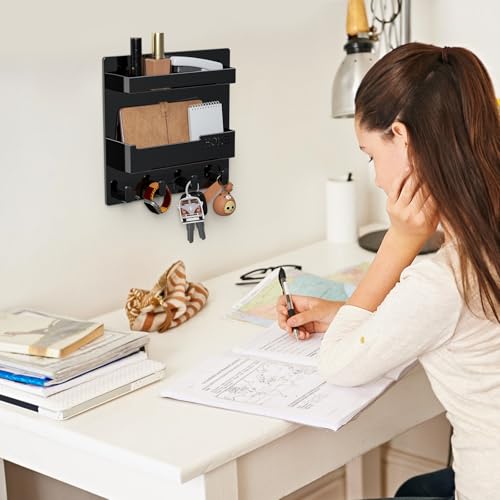 image for CHENYAOAI Bedside Wall Organizer, Wall Mount Self Stick On, Cute Room 