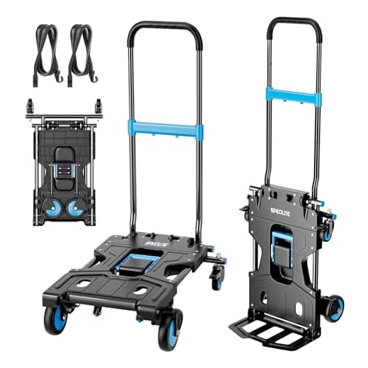 SPECILITE Folding Hand Truck with Retractable Handle