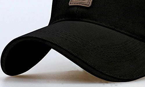 Image of solid plain unisex cotton caps free size adjustable casual look stylish cap