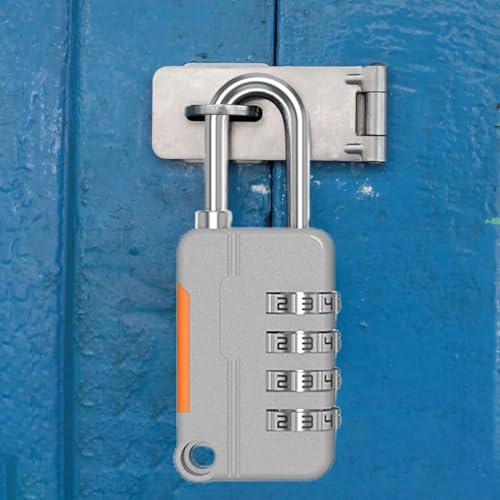 Image of 1 Pc Blue 4 Digits Lock,Combination Locker Password Padlock Mini Luggage Padlock for Backpack School Gym Locker Toolbox Padlocks and Hasps,School Lock