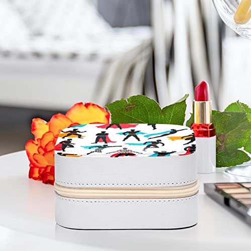 Boîte de rangement pour bijoux en cuir synthétique pour coiffeuse