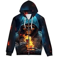 Full Zip Easy To Wear,Take Off,Without Fleece,Two Side Pockets,with Hat,Long Sleeve,Not Sweater,Keep Warm,Medium Thick Fabric,Without ever fading,cracking,peeling or flaking Fashion Realistic Graphic 3D Pattern,All Over Print,Matching Hoodies for Cou...