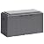 Greesum 100 Gallon Resin Deck Box Large Outdoor Storage Boxes with Cushions for Garden Tools, Patio Furniture Pillows, Pool Supplies, Gray