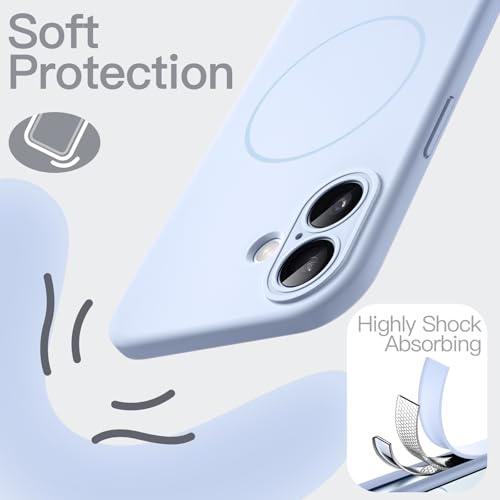 Image of JETech Magnetic Silicone Case for iPhone 17, Blue