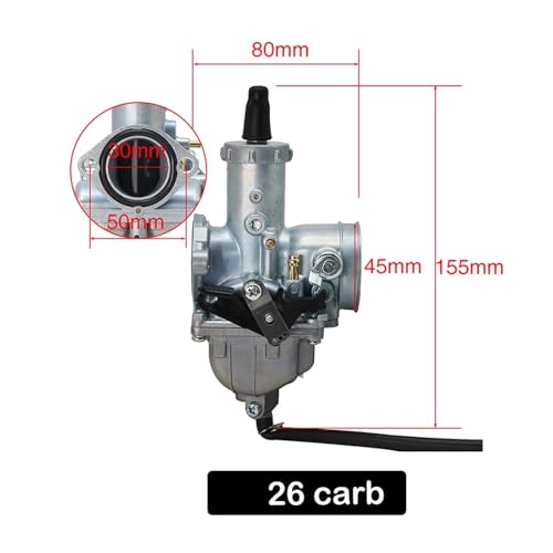 Carburateur de moto Mikuni VM28 résolvant les problèmes de démarrage sur pit bike