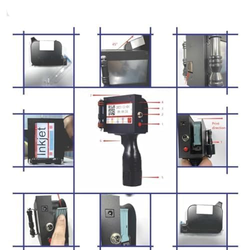 Image of 25.4mm Handheld Thermal Inkjet Printer | Portable Date, Batch, Barcode & QR Code Printing Machine | High-Resolution Coder for Packaging, Labels & Industrial Surfaces