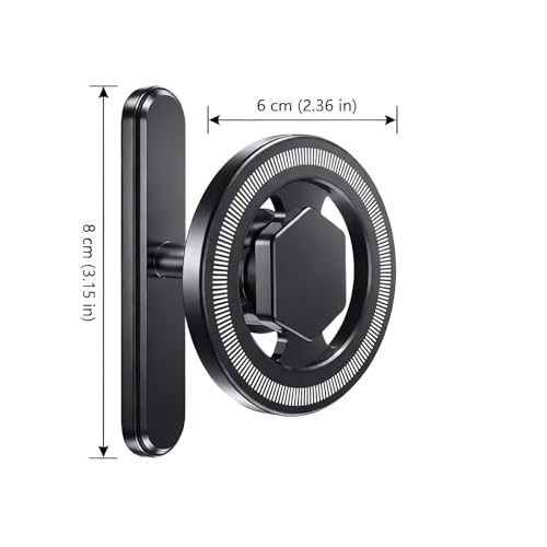Image of REWOP Multipurpose Magnetic Mobile Phone Holder for Gym, Office, Kitchen for Influencers Accessories Compatible with All Smartphones (Magnetic)