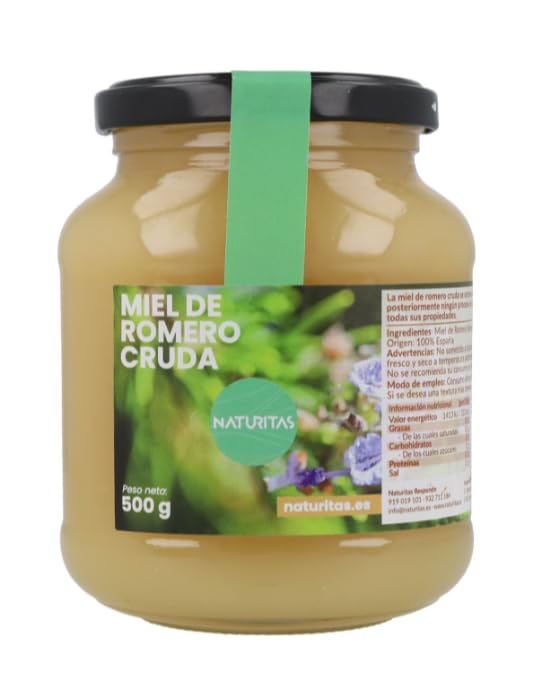 Miel de romero cristalizada 500 g Naturitas Essentials | Digestivo | Antiséptico | Origen España