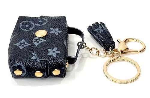 Image of JSR Designer Mini Bag Keychain with Tassel, Gold Chain, Multiple Patterns, Fashion Accessory For Car Bike Purses And Gifting