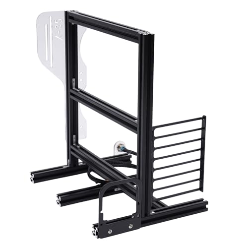 Gabinete Open Air ATX/ITX/MATX para PC, estructura vertical de aluminio con disipación térmica, color negro miniatura 3