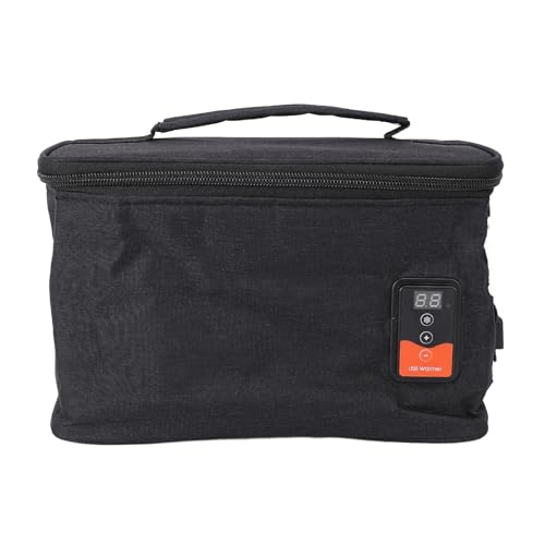 Tosuny Bolsa con Aislamiento con Aislamiento de Alimentos - Lonchera Eléctrica, Calentador de Alimentos, Temperatura Ajustable, Energía USB, Calentador de Almuerzo Portátil para