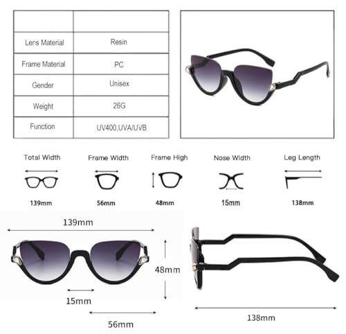 Lunettes de soleil œil de chat demi-monture pour vos terrasses et escapades
