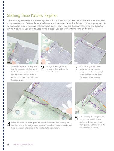 The Handmade Quilt: A Complete Skill-Building Sampler (Landauer) 21 Blocks, 1 Heirloom-Quality Quilt; Discover the Joy & Serenity of Slow Stitching, Hand Piecing, & Hand Quilting (Scrap Your Stash) - Image 4